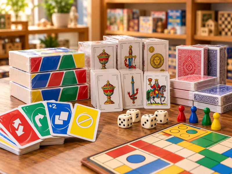 Juegos de mesa, cartas, naipes y dados por mayor para revendedores