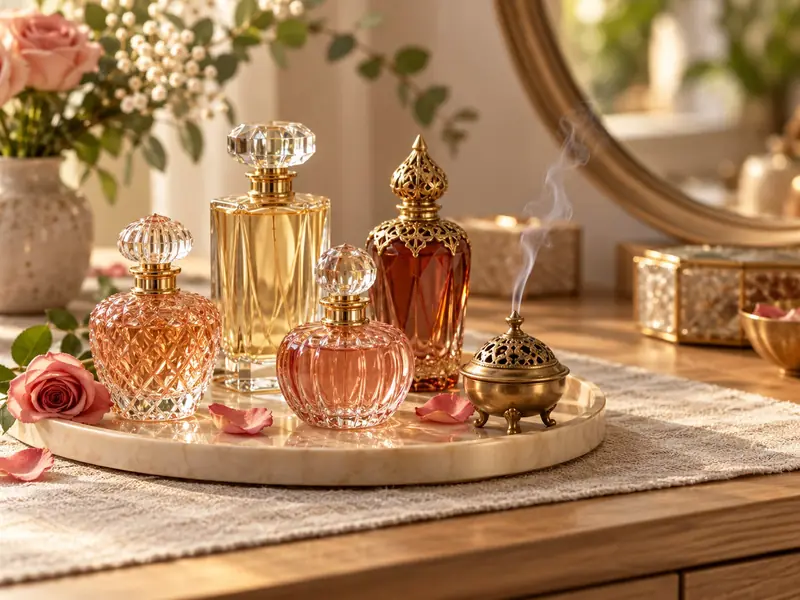 Perfumes árabes por mayor con sahumador de bronce